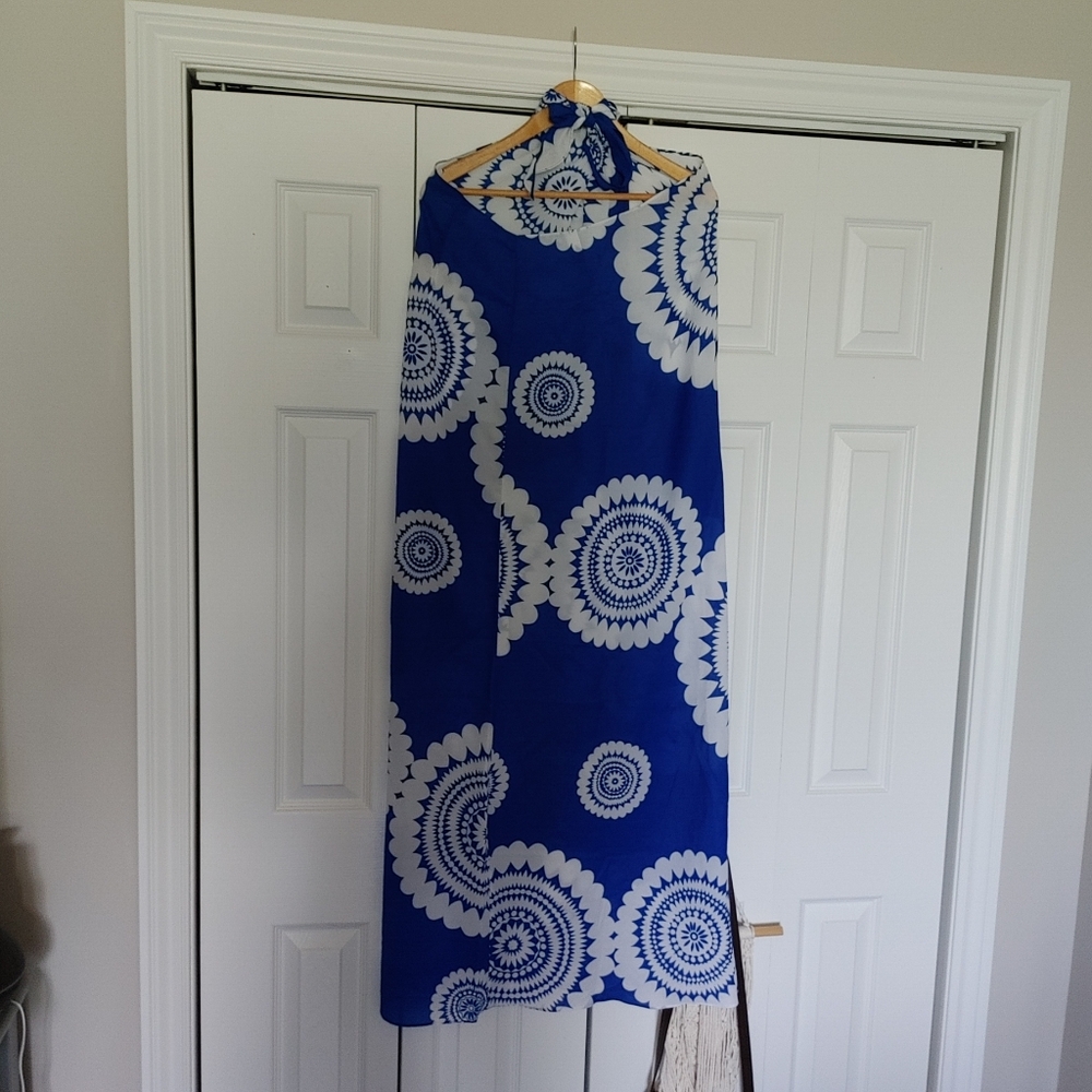 Vintage 70s Pomare Hawaii Sarong Dress Beach Cover